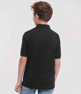 Russell Athletic Kids Poly/Cotton Piqué Polo Shirt | Black thumbnail 2