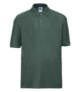 Russell Athletic Kids Poly/Cotton Piqué Polo Shirt | Bottle Green thumbnail 4