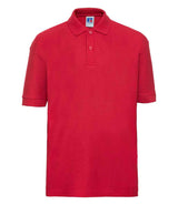 Russell Athletic Kids Poly/Cotton Piqué Polo Shirt | Bright Red thumbnail 4