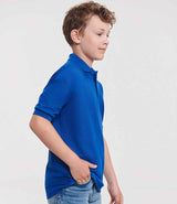 Russell Athletic Kids Poly/Cotton Piqué Polo Shirt | Bright Royal thumbnail 3