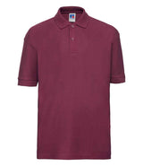 Russell Athletic Kids Poly/Cotton Piqué Polo Shirt | Burgundy thumbnail 4