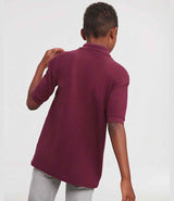 Russell Athletic Kids Poly/Cotton Piqué Polo Shirt | Burgundy thumbnail 2