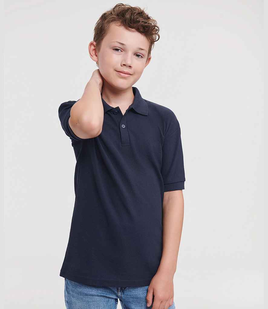 Russell Athletic Kids Poly/Cotton Piqué Polo Shirt | French Navy
