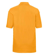 Russell Athletic Kids Poly/Cotton Piqué Polo Shirt | Gold thumbnail 5