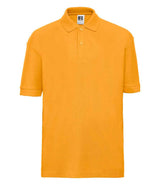 Russell Athletic Kids Poly/Cotton Piqué Polo Shirt | Gold thumbnail 4