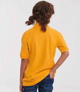 Russell Athletic Kids Poly/Cotton Piqué Polo Shirt | Gold thumbnail 2