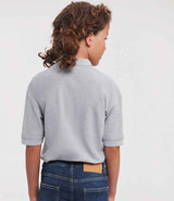Russell Athletic Kids Poly/Cotton Piqué Polo Shirt | Light Oxford thumbnail 2