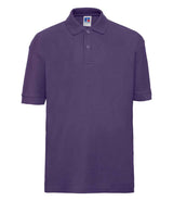 Russell Athletic Kids Poly/Cotton Piqué Polo Shirt | Purple thumbnail 4