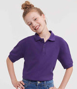 Russell Athletic Kids Poly/Cotton Piqué Polo Shirt | Purple thumbnail 1