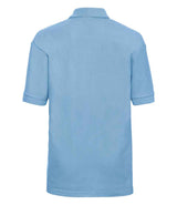 Russell Athletic Kids Poly/Cotton Piqué Polo Shirt | Sky Blue thumbnail 5