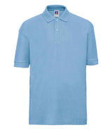 Russell Athletic Kids Poly/Cotton Piqué Polo Shirt | Sky Blue thumbnail 4