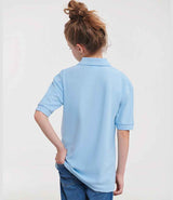 Russell Athletic Kids Poly/Cotton Piqué Polo Shirt | Sky Blue thumbnail 2
