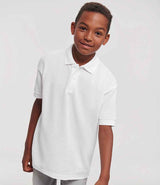 Russell Athletic Kids Poly/Cotton Piqué Polo Shirt | White thumbnail 1