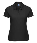Russell Athletic Ladies Classic Poly/Cotton Piqué Polo Shirt | Black thumbnail 4