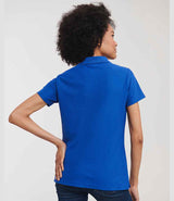 Russell Athletic Ladies Classic Poly/Cotton Piqué Polo Shirt | Bright Royal thumbnail 2