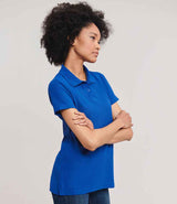Russell Athletic Ladies Classic Poly/Cotton Piqué Polo Shirt | Bright Royal thumbnail 3