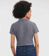 Russell Athletic Ladies Classic Poly/Cotton Piqué Polo Shirt | Convoy Grey thumbnail 2