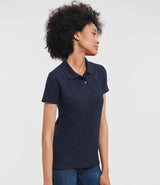 Russell Athletic Ladies Classic Poly/Cotton Piqué Polo Shirt | French Navy thumbnail 1