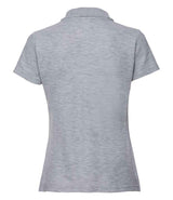 Russell Athletic Ladies Classic Poly/Cotton Piqué Polo Shirt | Light Oxford thumbnail 6