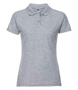 Russell Athletic Ladies Classic Poly/Cotton Piqué Polo Shirt | Light Oxford thumbnail 5
