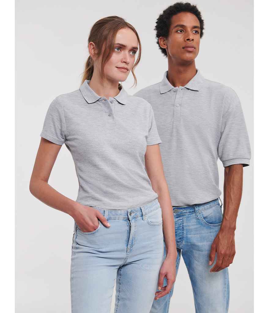 Russell Athletic Ladies Classic Poly/Cotton Piqué Polo Shirt | Light Oxford