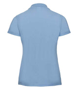 Russell Athletic Ladies Classic Poly/Cotton Piqué Polo Shirt | Sky Blue thumbnail 5