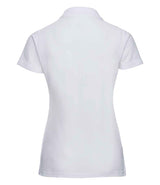 Russell Athletic Ladies Classic Poly/Cotton Piqué Polo Shirt | White thumbnail 5