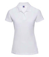 Russell Athletic Ladies Classic Poly/Cotton Piqué Polo Shirt | White thumbnail 4