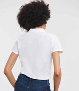 Russell Athletic Ladies Classic Poly/Cotton Piqué Polo Shirt | White thumbnail 2