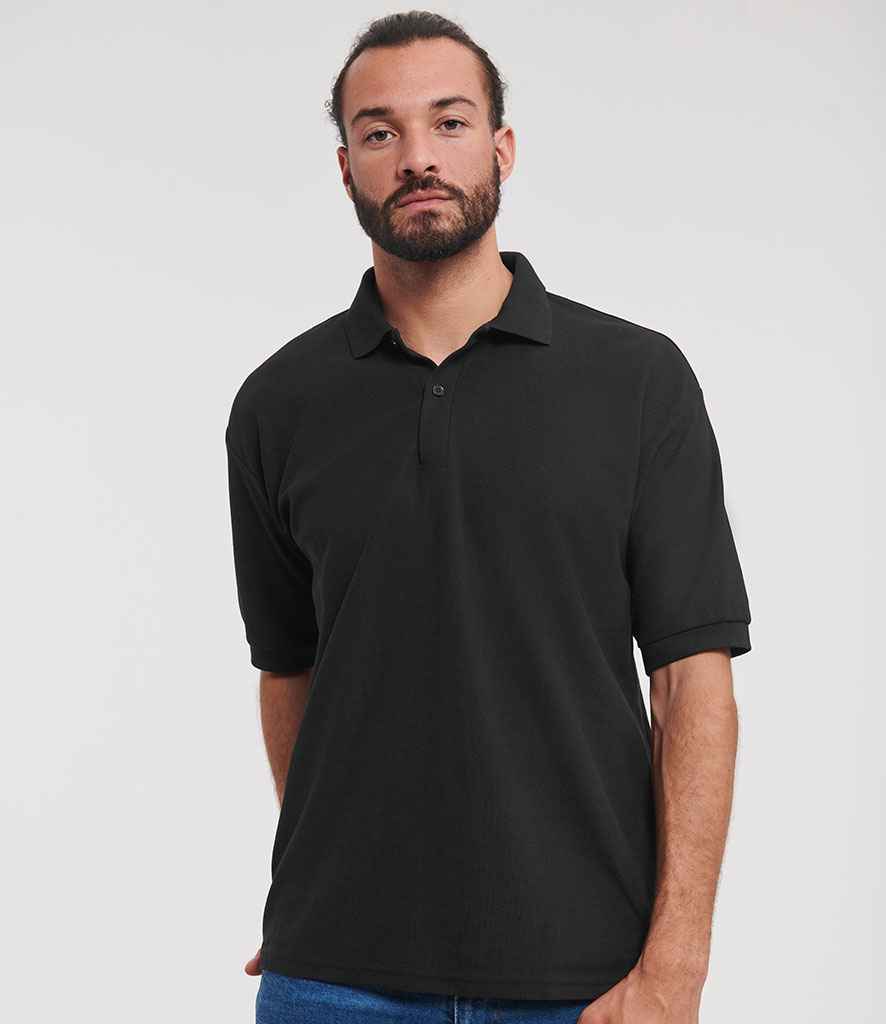 Russell Athletic Poly/Cotton Piqué Polo Shirt | Black