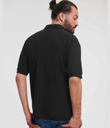 Russell Athletic Poly/Cotton Piqué Polo Shirt | Black thumbnail 2