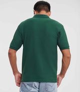 Russell Athletic Poly/Cotton Piqué Polo Shirt | Bottle Green thumbnail 2