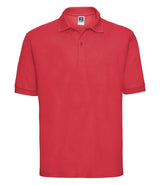 Russell Athletic Poly/Cotton Piqué Polo Shirt | Bright Red thumbnail 4