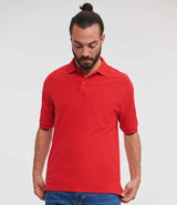 Russell Athletic Poly/Cotton Piqué Polo Shirt | Bright Red thumbnail 1