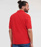 Russell Athletic Poly/Cotton Piqué Polo Shirt | Bright Red thumbnail 2