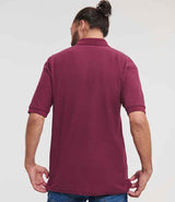 Russell Athletic Poly/Cotton Piqué Polo Shirt | Burgundy thumbnail 2