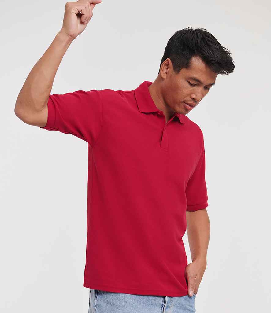Russell Athletic Poly/Cotton Piqué Polo Shirt | Classic Red