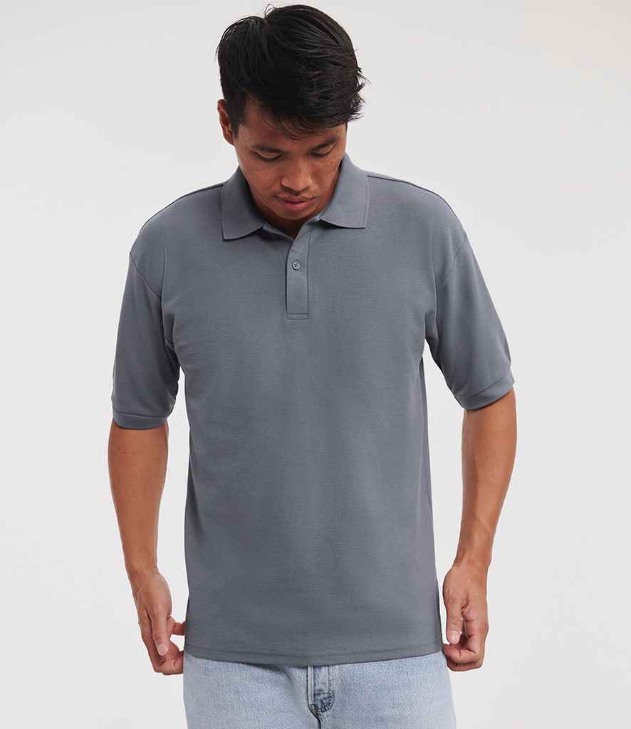 Russell Athletic Poly/Cotton Piqué Polo Shirt | Convoy Grey