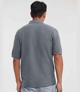Russell Athletic Poly/Cotton Piqué Polo Shirt | Convoy Grey thumbnail 2