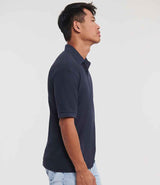 Russell Athletic Poly/Cotton Piqué Polo Shirt | French Navy thumbnail 3