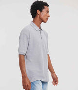 Russell Athletic Poly/Cotton Piqué Polo Shirt | Light Oxford thumbnail 3