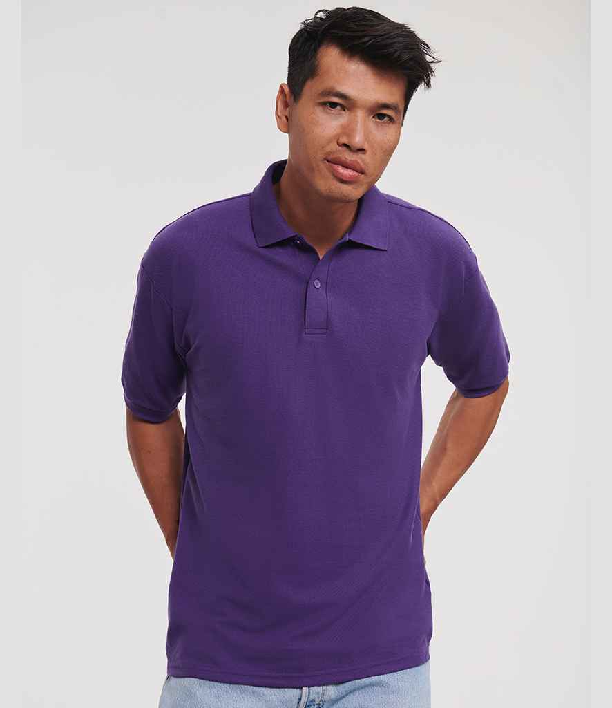 Russell Athletic Poly/Cotton Piqué Polo Shirt | Purple
