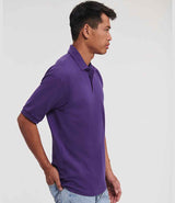 Russell Athletic Poly/Cotton Piqué Polo Shirt | Purple thumbnail 3