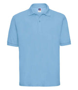 Russell Athletic Poly/Cotton Piqué Polo Shirt | Sky Blue thumbnail 4
