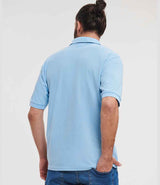 Russell Athletic Poly/Cotton Piqué Polo Shirt | Sky Blue thumbnail 2