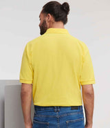 Russell Athletic Poly/Cotton Piqué Polo Shirt | Yellow thumbnail 2