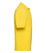 Russell Athletic Poly/Cotton Piqué Polo Shirt | Yellow thumbnail 6