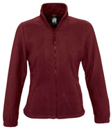 SOL'S Ladies North Fleece Jacket | Burgundy thumbnail 1