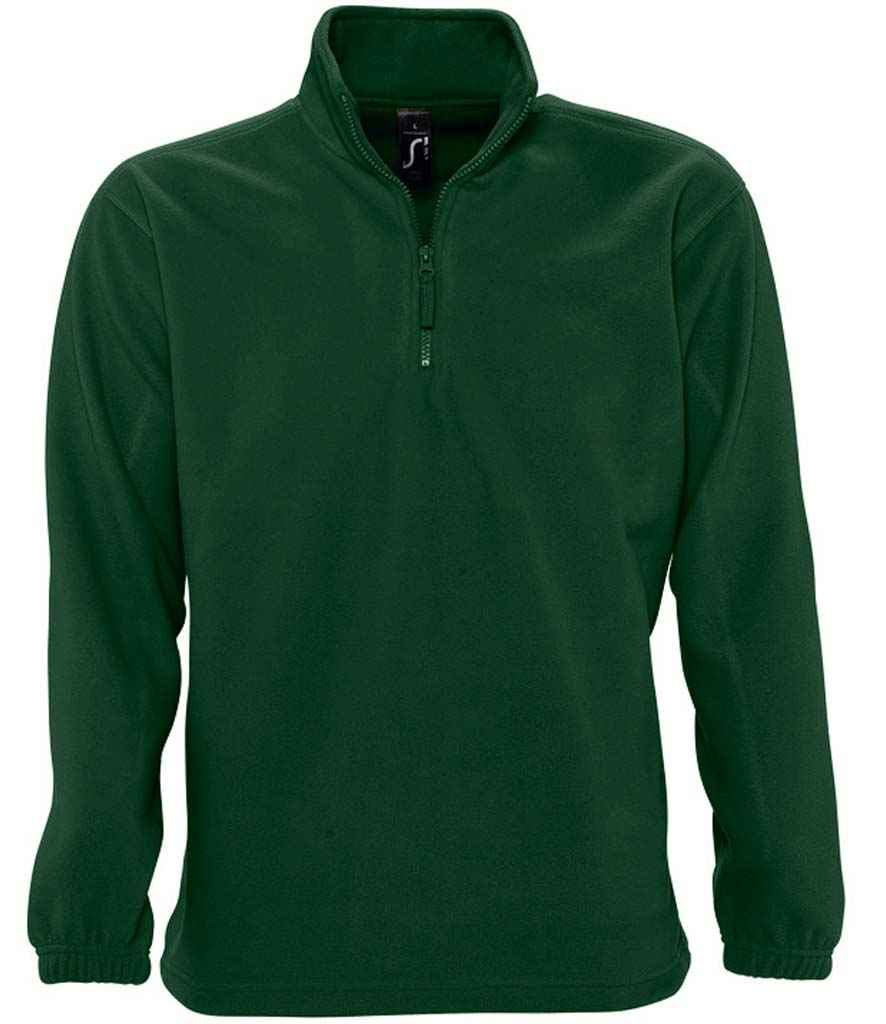 SOL'S Ness Zip Neck Fleece | Green