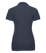 Russell Athletic Ladies Stretch Piqué Polo Shirt | French Navy thumbnail 5